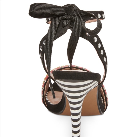 Betsey Johnson Women's Rainbow Striped Sandal - Picture 3 of 5